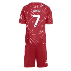 Liverpool Florian Wirtz #7 Koti Peliasu Lasten 2026-27 Lyhythihainen (+ Lyhyet housut)